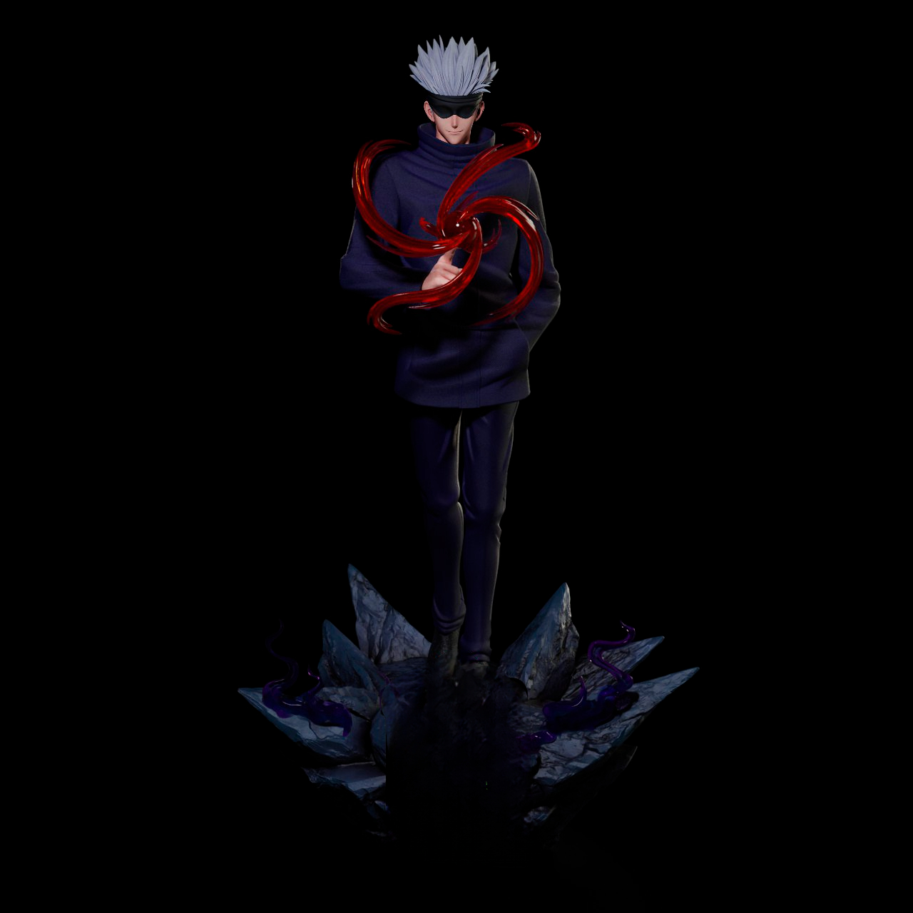 2 اکشن فیگور Satoru Gojo انیمه Jujutsu Kaisen - Image 1
