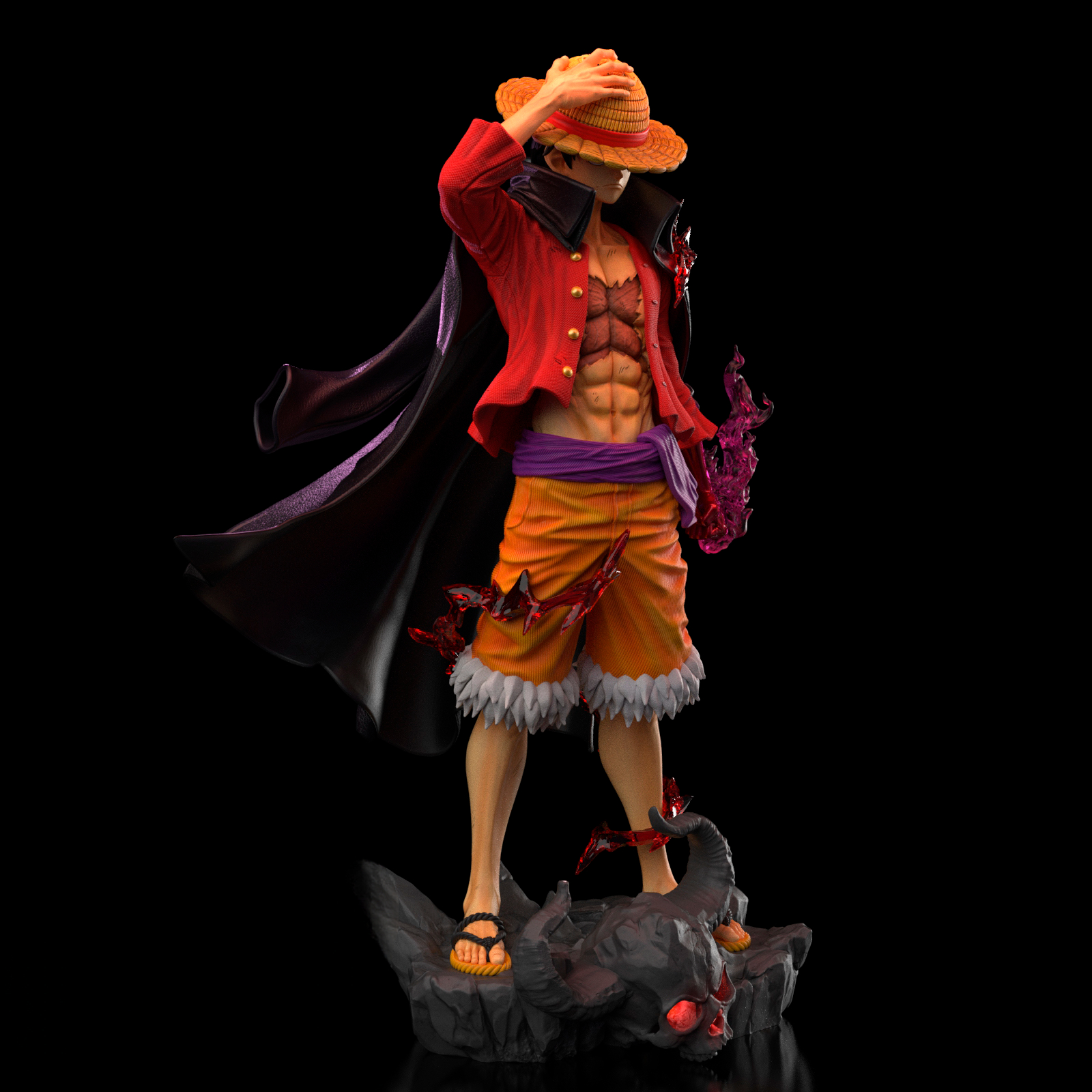 Web_Photo_Editor (2) اکشن فیگور Luffy انیمه One Piece - Image 1