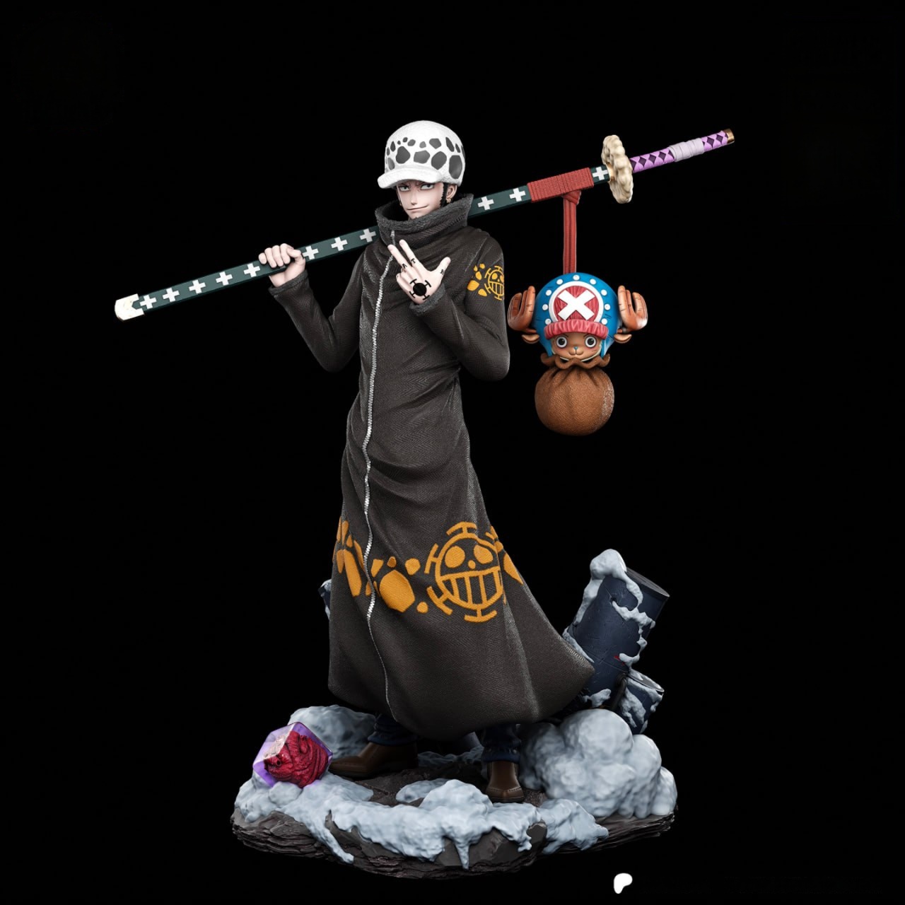 la (2) اکشن فیگور Trafalgar Law and Chopper انیمه One Piece - Image 1