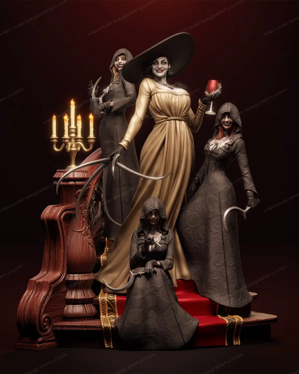 lady dimitricu 1.1 اکشن فیگور Lady Dimitrescu Resident Evil Village - Image 1